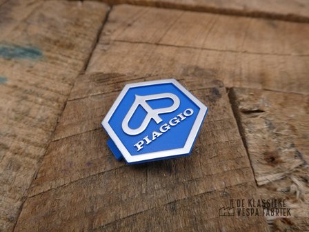 Badge horn cover Piaggio hexagon PX