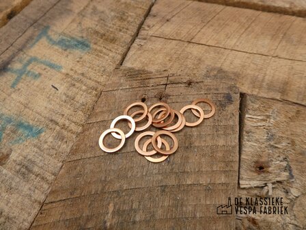 Copper ring for oil drain/filling bolt