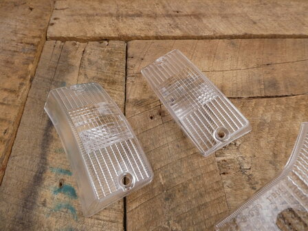 Knipperlichtglas set helder