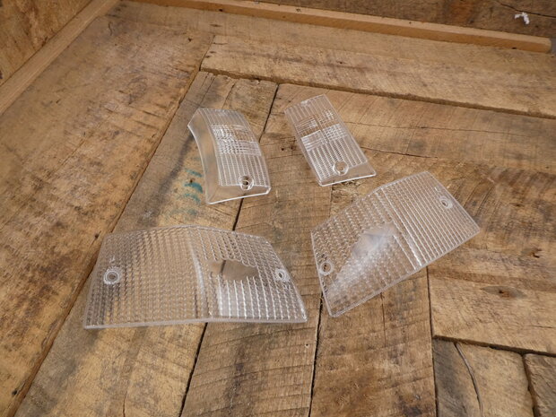 Knipperlichtglas set helder