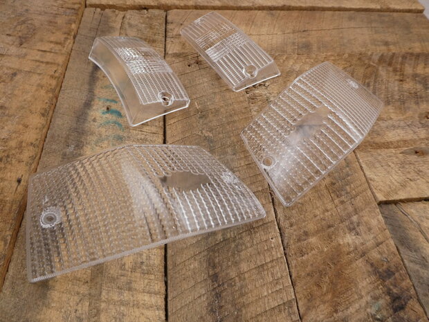 Knipperlichtglas set helder