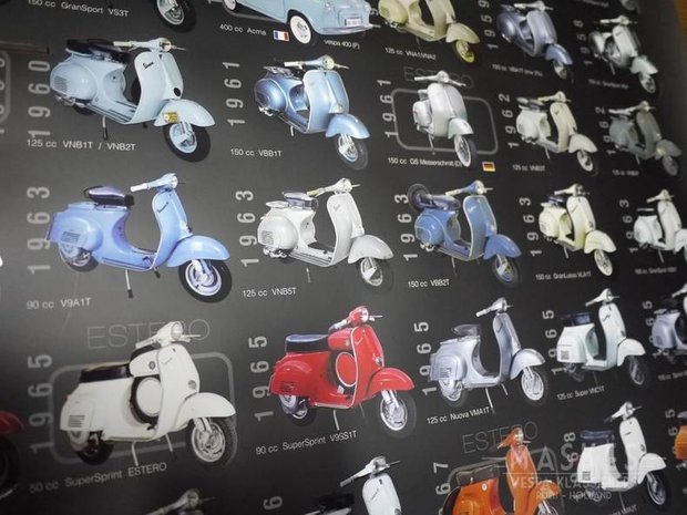 Poster different vespa models